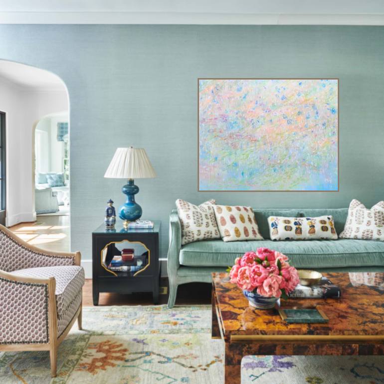 Original Abstract Floral Painting by Yuliya Martynova