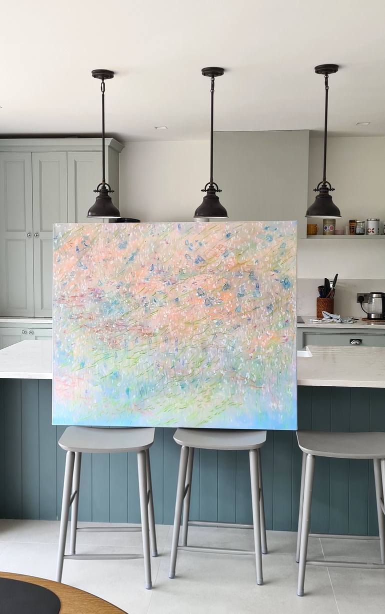 Original Abstract Floral Painting by Yuliya Martynova