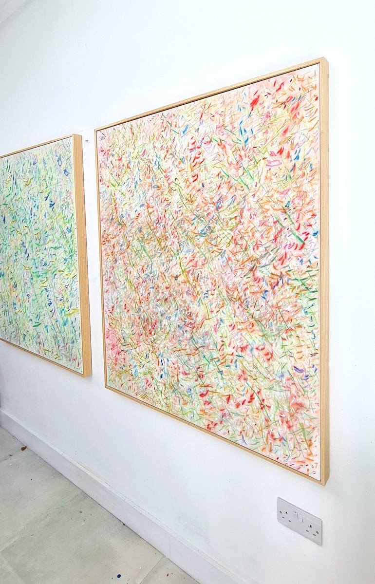 Original Abstract Floral Drawing by Yuliya Martynova