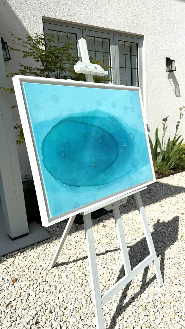 Original Abstract Seascape Painting by Yuliya Martynova
