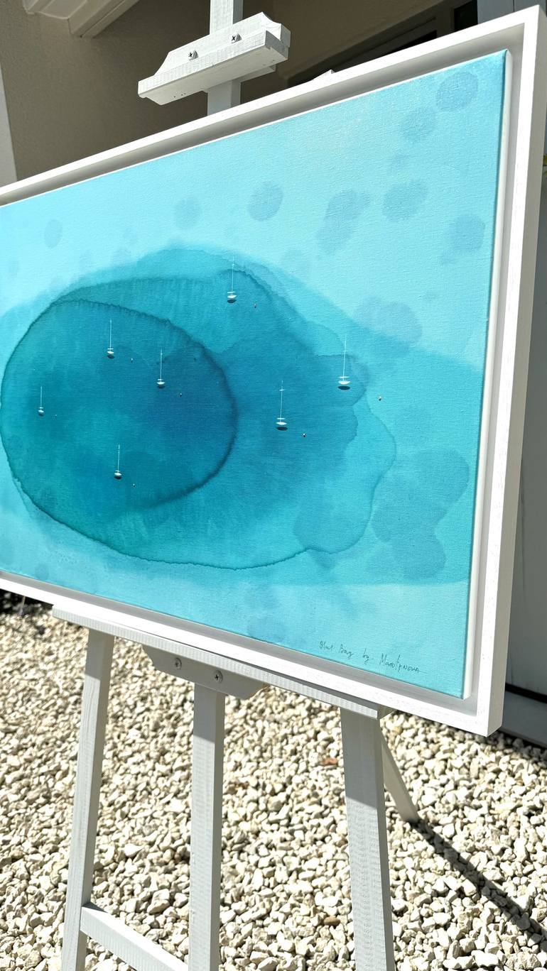 Original Abstract Seascape Painting by Yuliya Martynova
