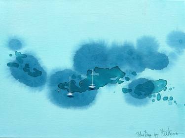 Original Abstract Seascape Paintings by Yuliya Martynova