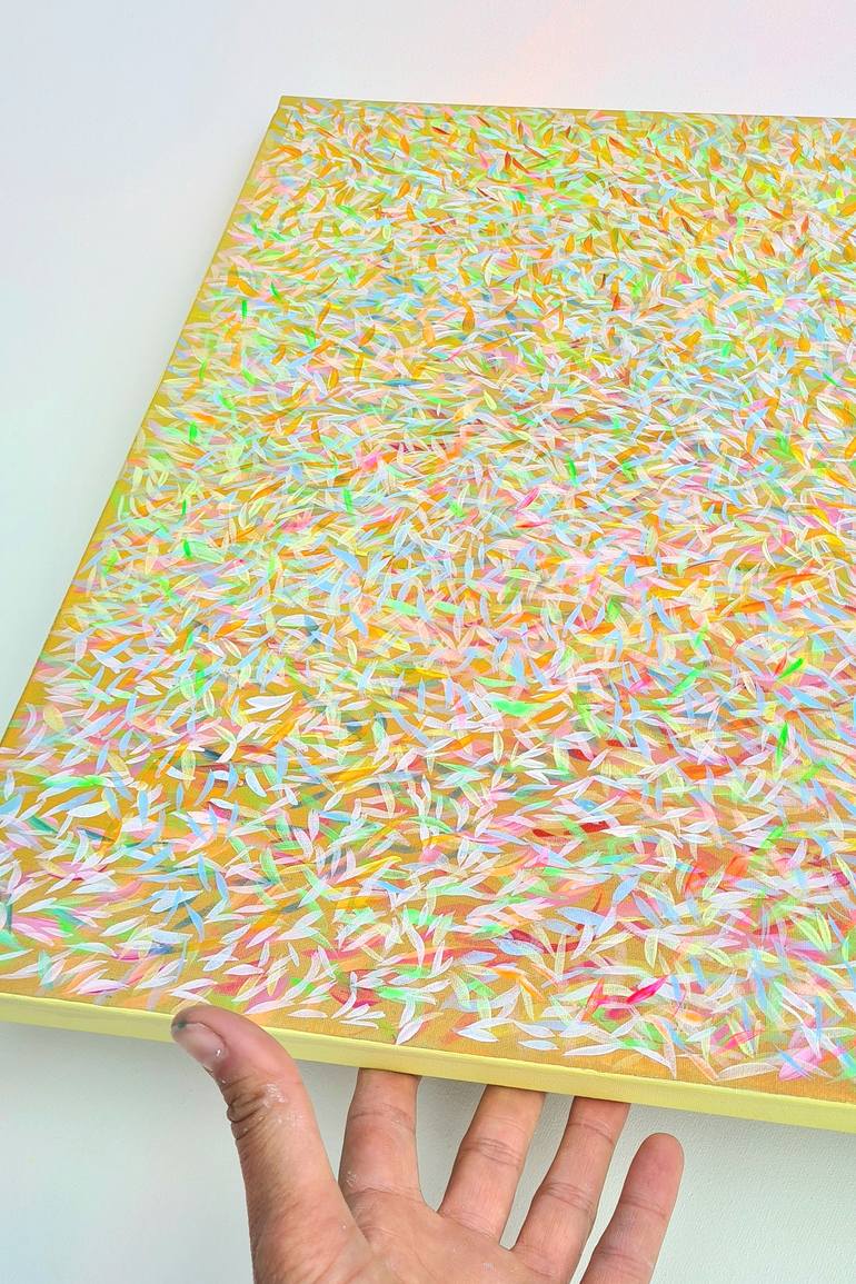 Original Abstract Floral Painting by Yuliya Martynova