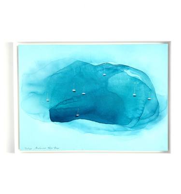 Original Abstract Sailboat Paintings by Yuliya Martynova