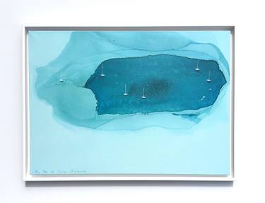 Original Abstract Sailboat Paintings by Yuliya Martynova