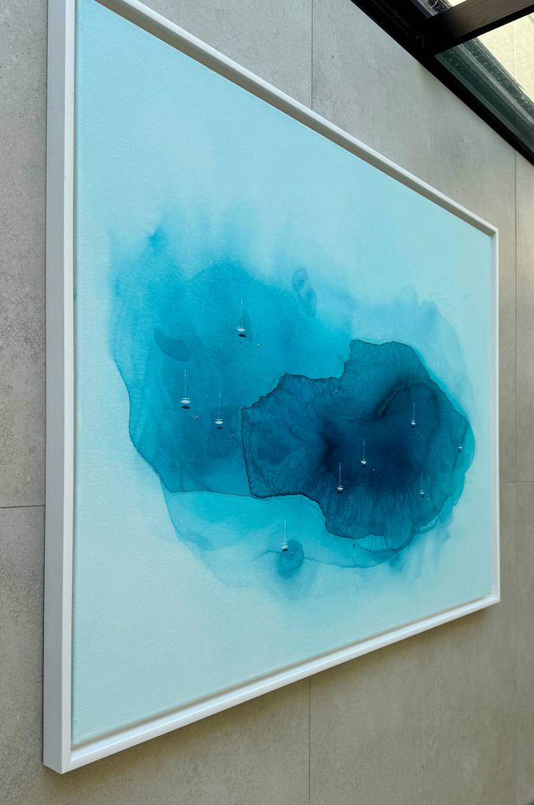 Original Abstract Seascape Painting by Yuliya Martynova