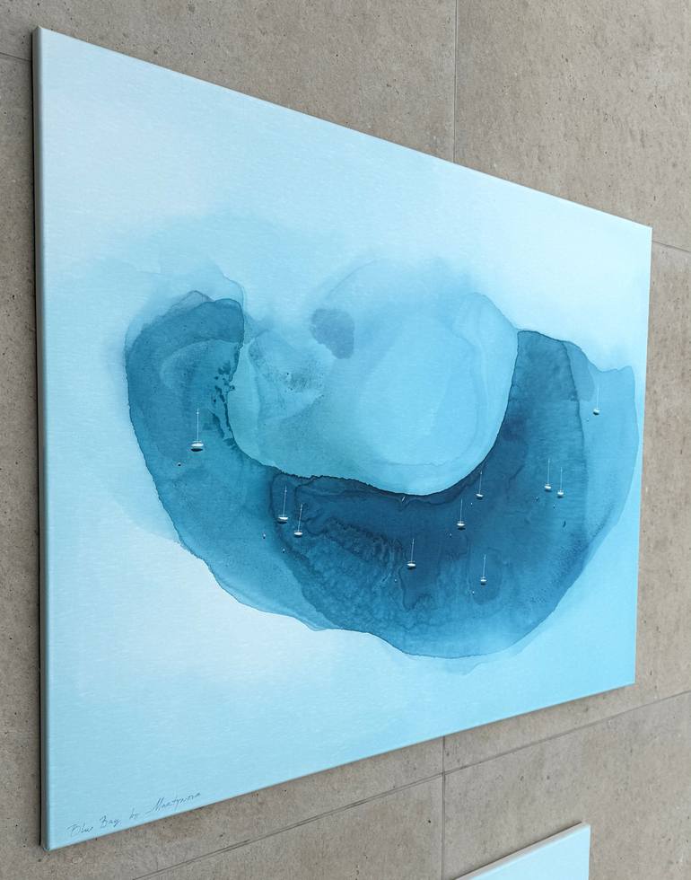 Original Abstract Seascape Painting by Yuliya Martynova