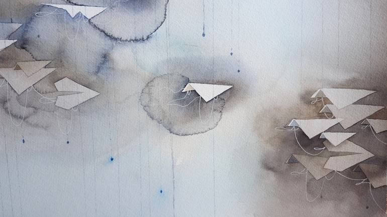 Original Abstract Geometric Painting by Yuliya Martynova