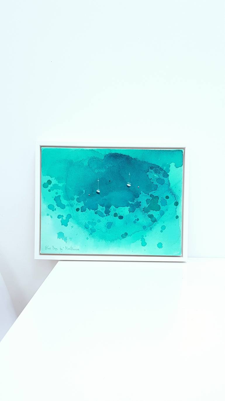 Original Abstract Aerial Painting by Yuliya Martynova