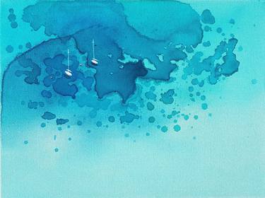 Print of Abstract Seascape Paintings by Yuliya Martynova
