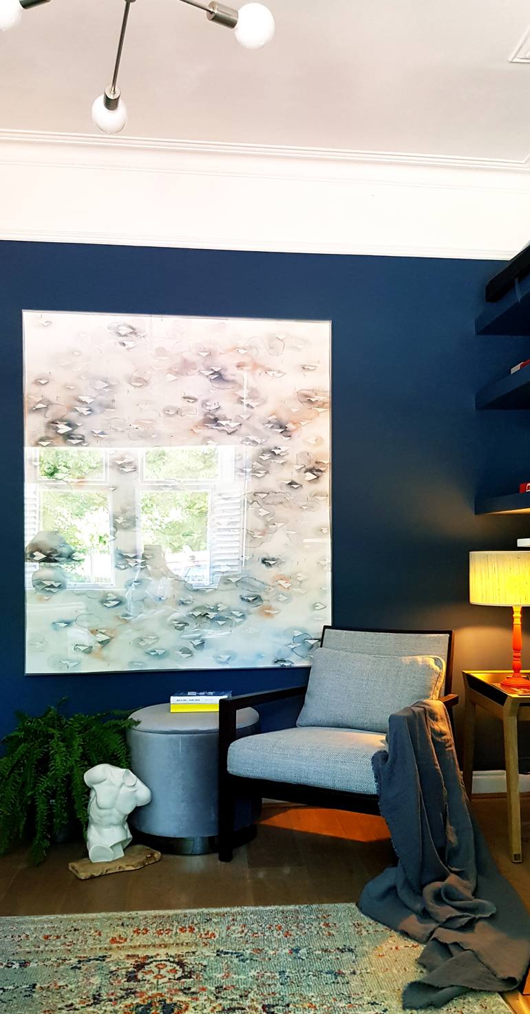 Original Abstract Geometric Painting by Yuliya Martynova