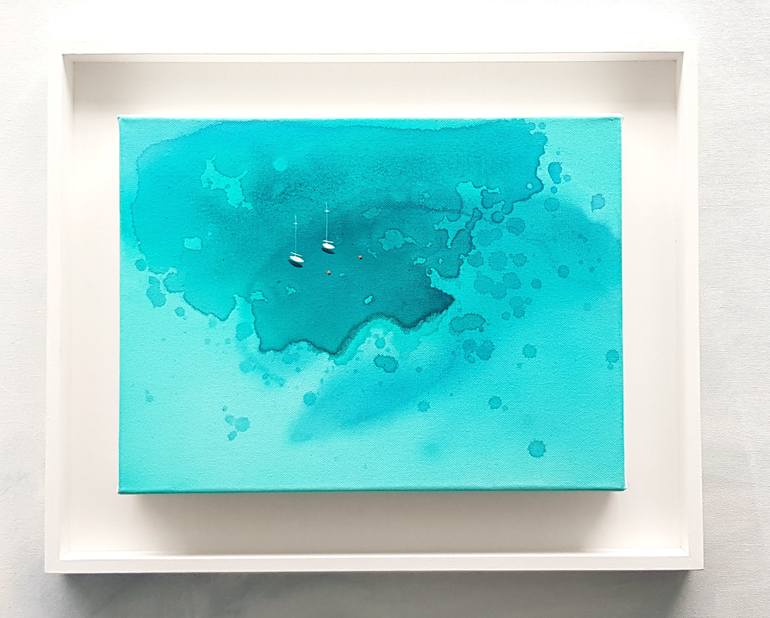 Original Abstract Seascape Painting by Yuliya Martynova