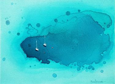 Print of Abstract Seascape Paintings by Yuliya Martynova