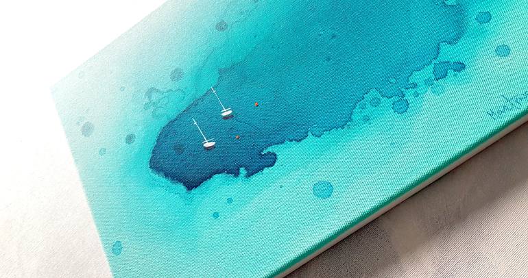 Original Abstract Seascape Painting by Yuliya Martynova