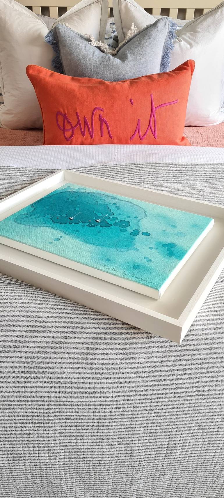 Original Abstract Seascape Painting by Yuliya Martynova