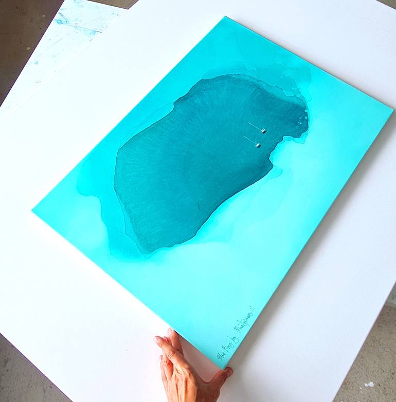 Original Abstract Seascape Painting by Yuliya Martynova