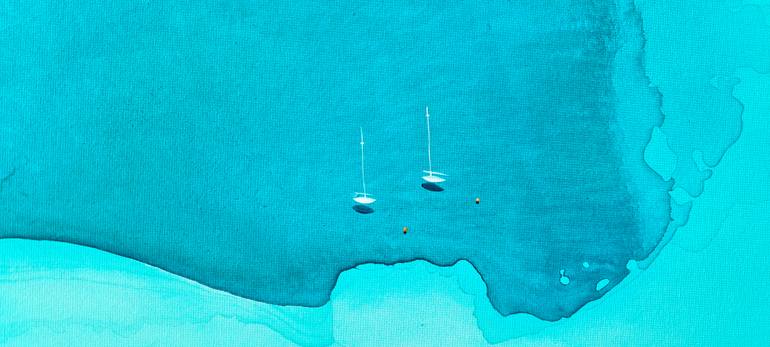 Original Abstract Seascape Painting by Yuliya Martynova