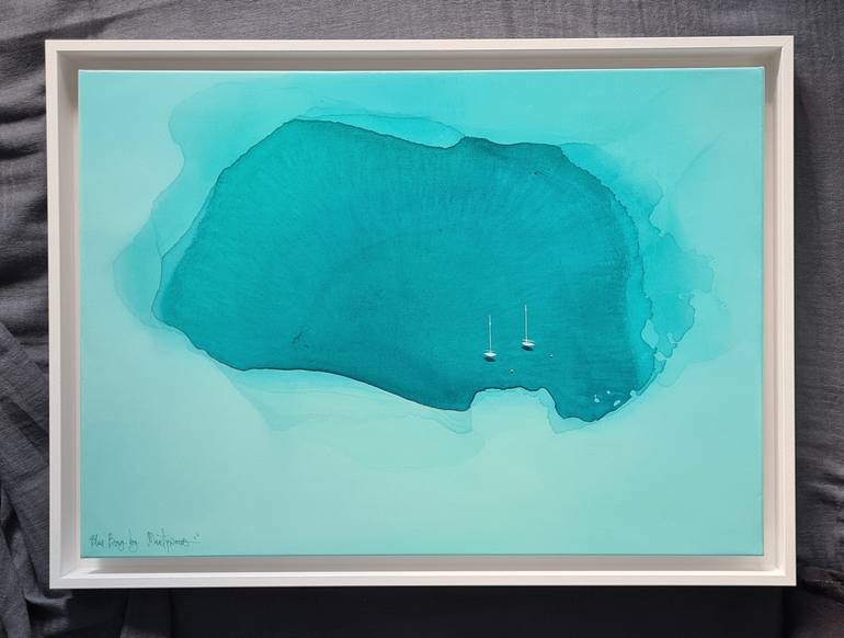 Original Abstract Seascape Painting by Yuliya Martynova