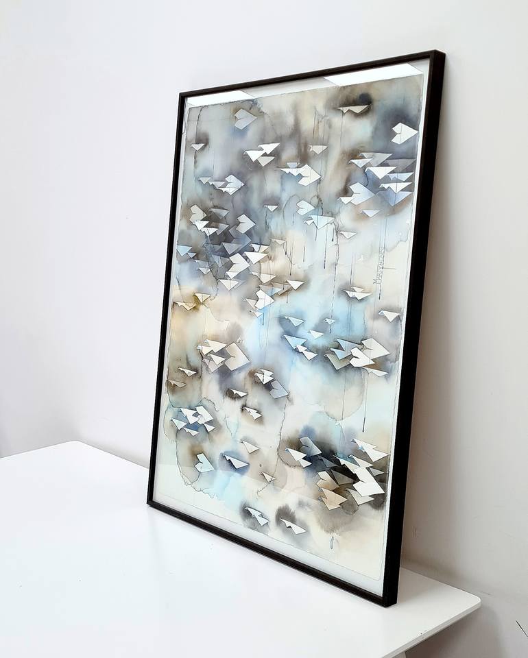 Original Abstract Aerial Painting by Yuliya Martynova