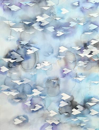 Print of Abstract Geometric Paintings by Yuliya Martynova