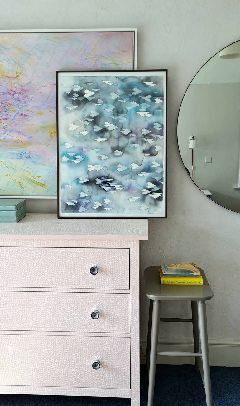 Original Abstract Geometric Painting by Yuliya Martynova