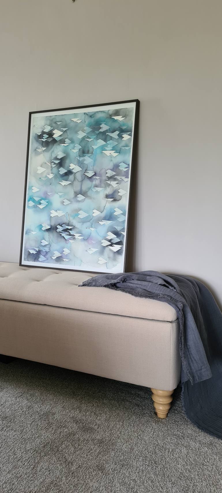 Original Abstract Geometric Painting by Yuliya Martynova