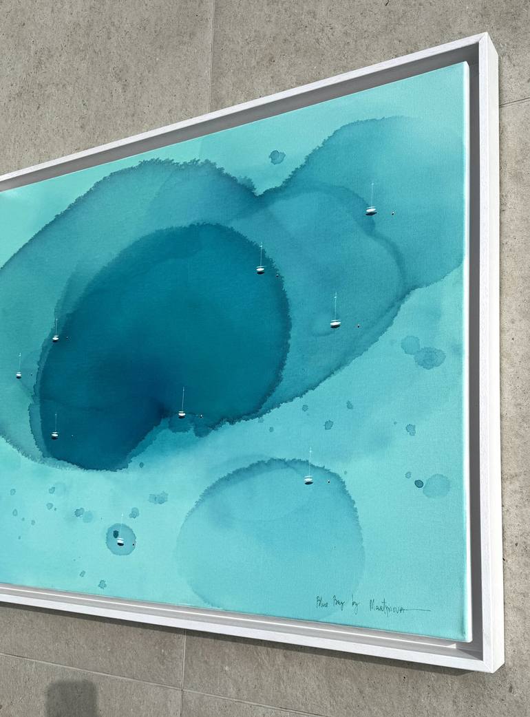 Original Abstract Seascape Painting by Yuliya Martynova
