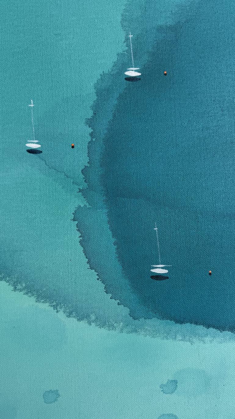 Original Abstract Seascape Painting by Yuliya Martynova