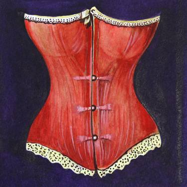 Red Vintage Corset thumb