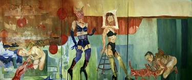 Original Figurative Erotic Paintings by Paul F Yount