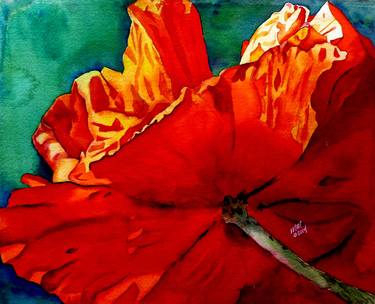 Original Abstract Expressionism Floral Paintings by Michal Madison