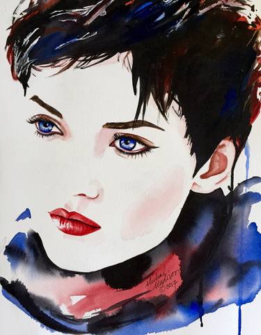 Original Fine Art Portrait Paintings by Michal Madison