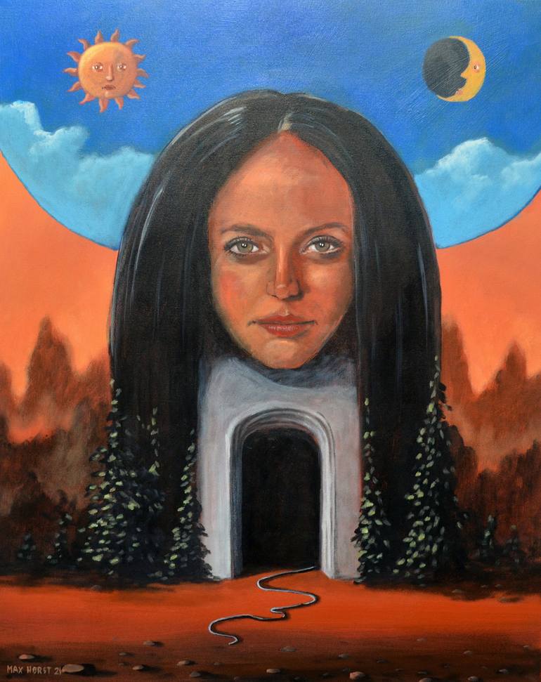 Original Surrealism Classical mythology Paintings by Max Horst