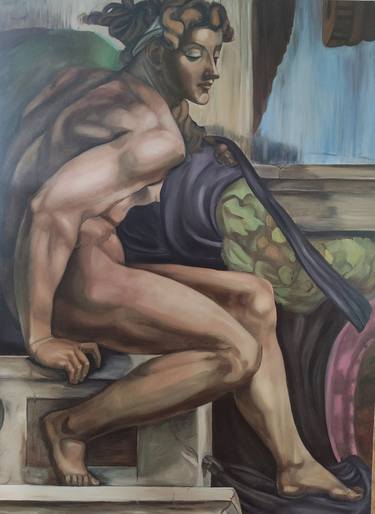 Original Figurative Nude Paintings by Flaminia Carloni