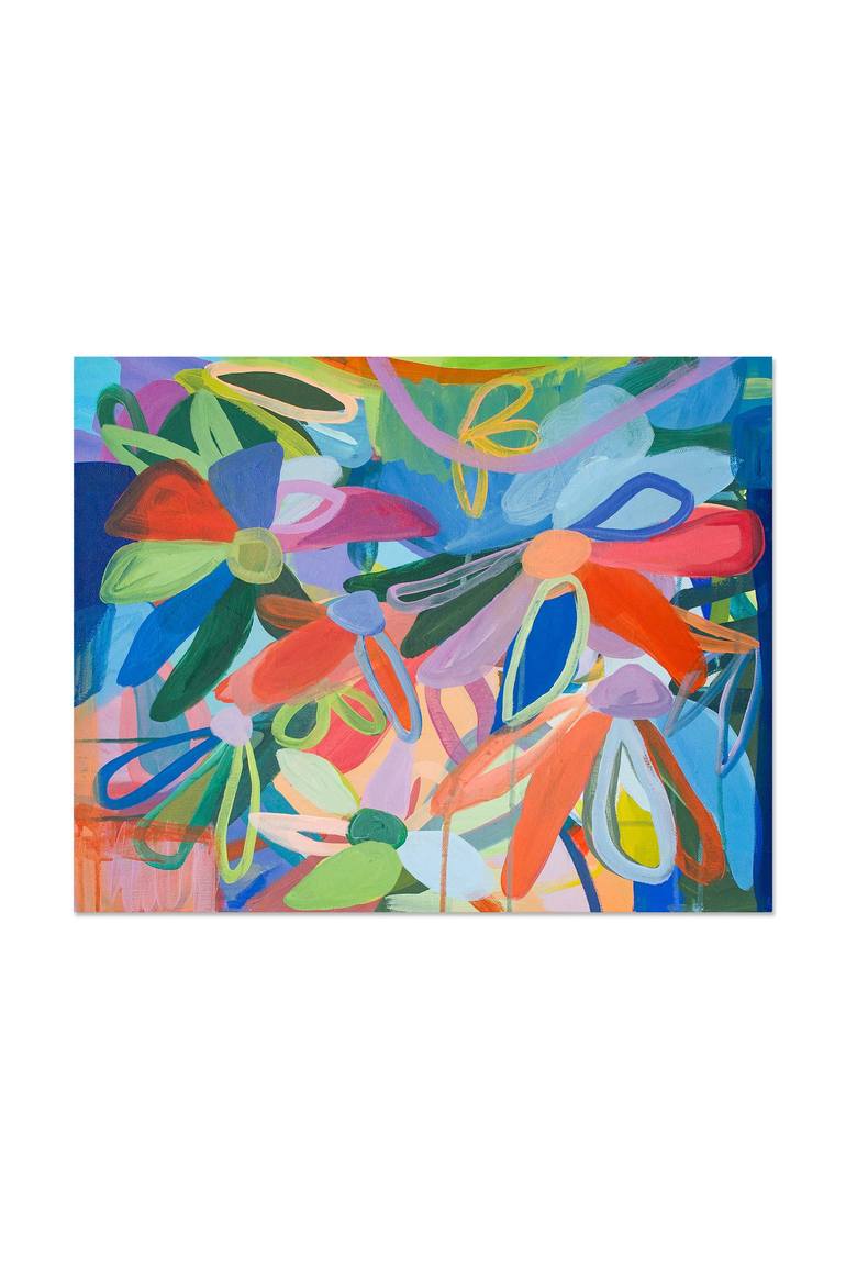 Original Abstract Floral Painting by Chelsea Hart