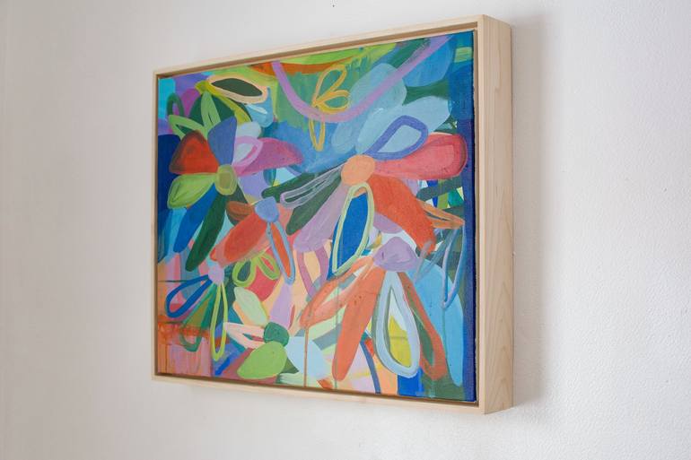 Original Abstract Floral Painting by Chelsea Hart