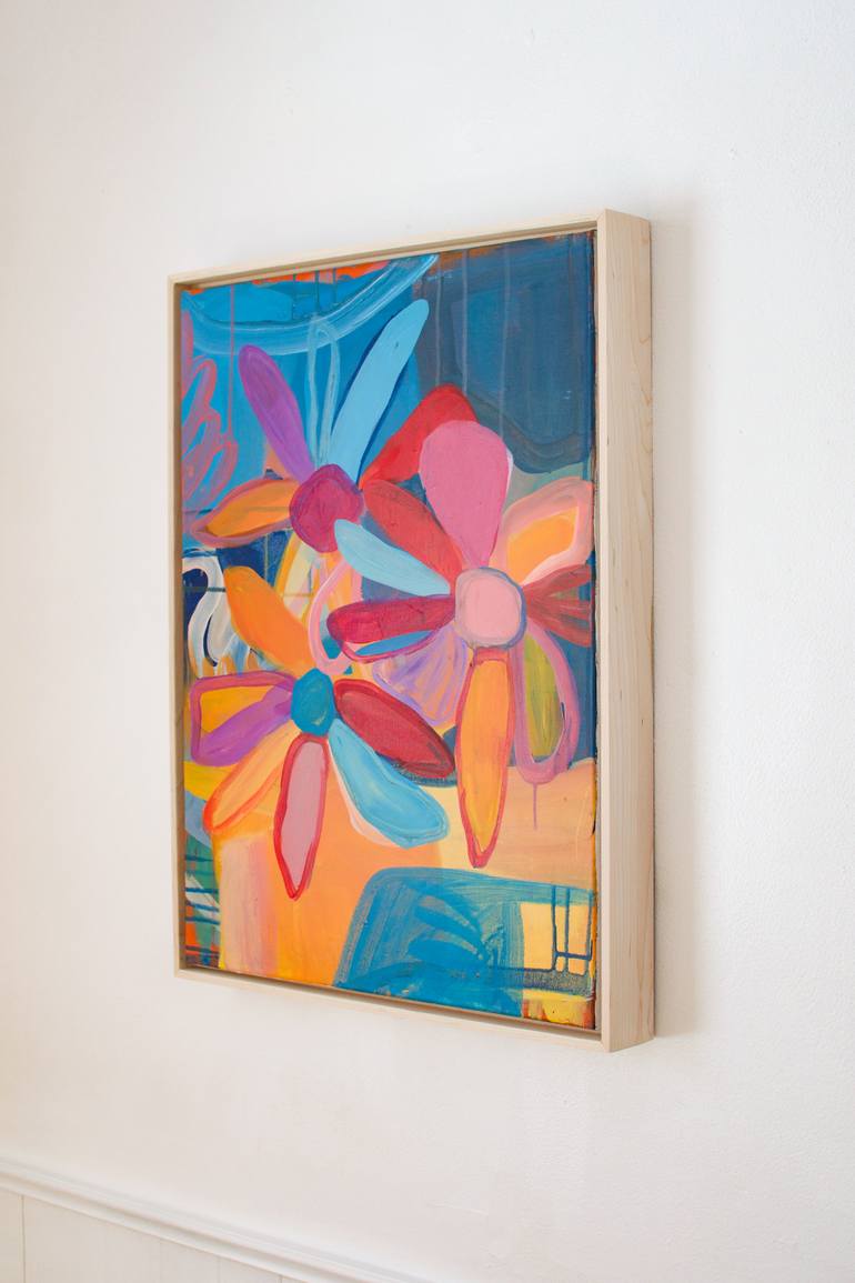 Original Abstract Floral Painting by Chelsea Hart