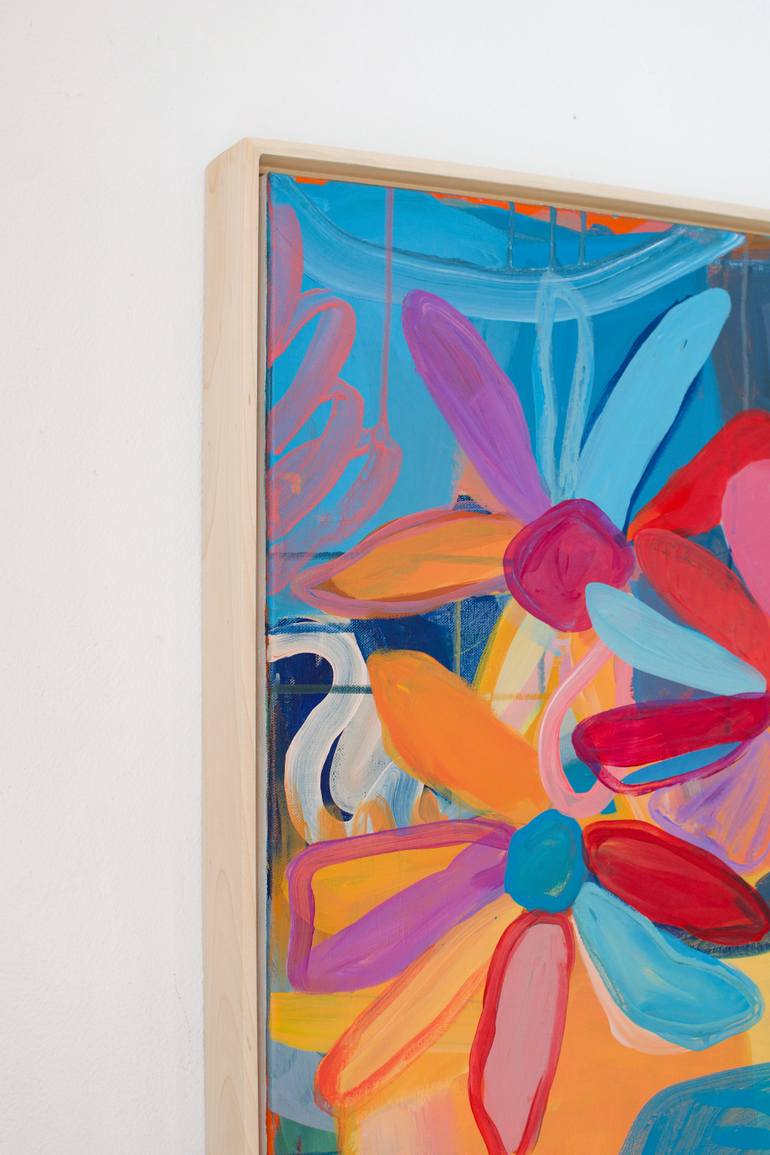 Original Abstract Floral Painting by Chelsea Hart