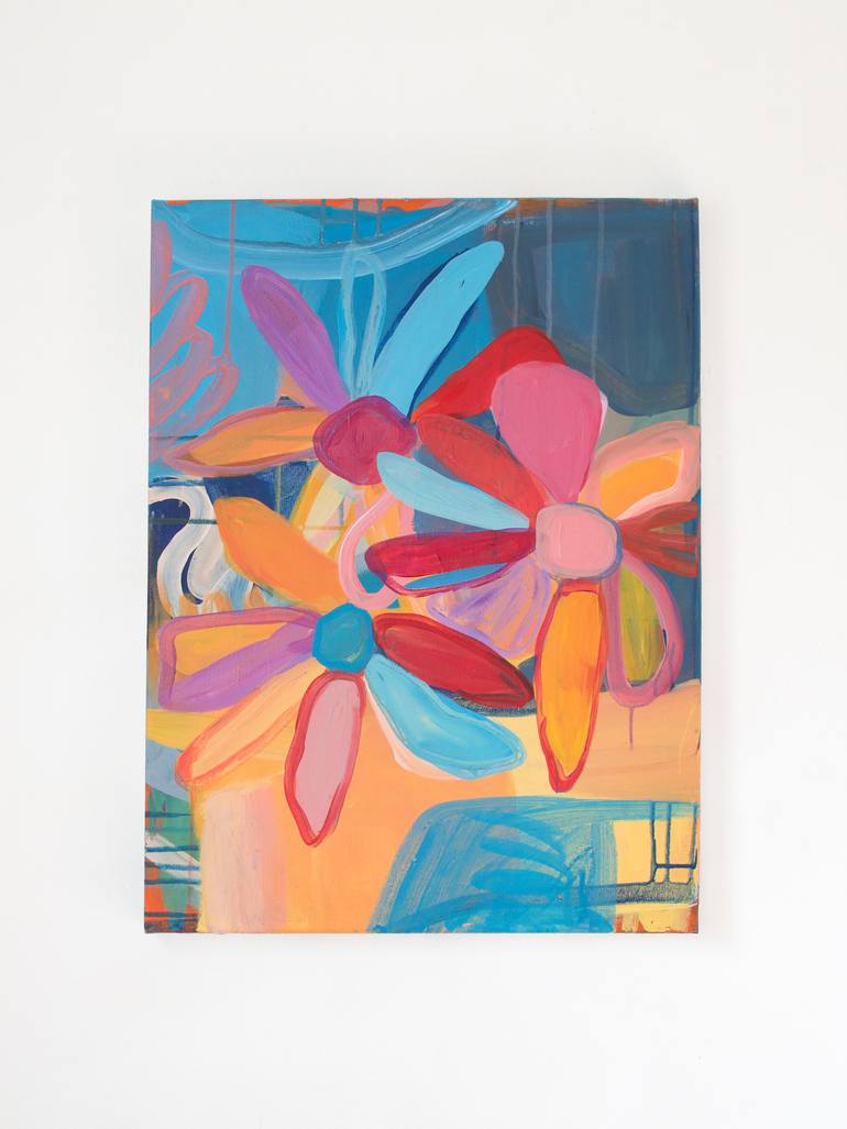 Original Abstract Floral Painting by Chelsea Hart