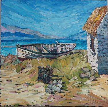 Print of Boat Paintings by ANDRII TRUSHKEVYCH