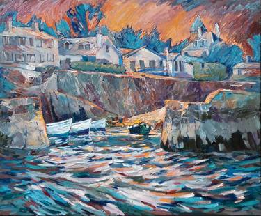 Original Expressionism Seascape Paintings by ANDRII TRUSHKEVYCH