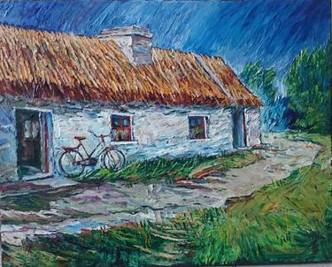 Print of Impressionism Rural life Paintings by ANDRII TRUSHKEVYCH