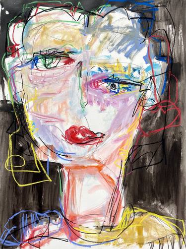Print of Abstract Portrait Paintings by Giselle Fenig
