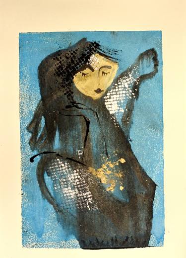 Print of Expressionism Women Paintings by Maria Biryukova-Dutton