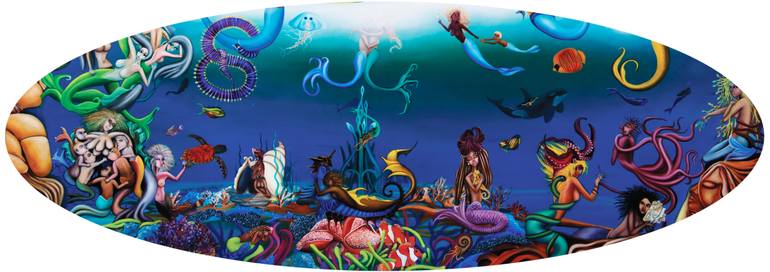 Original Surrealism Fantasy Painting by Babak Mobasheri