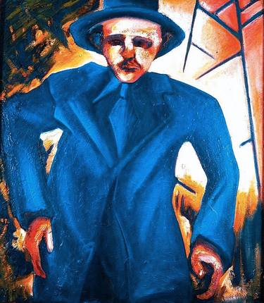 Print of Expressionism Men Paintings by Wolfgang Schmidt