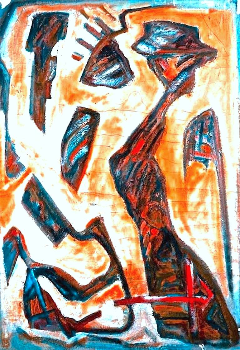 Print of Expressionism Men Paintings by Wolfgang Schmidt
