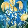 Hacilar - Oil and acrylic on Canvas, 190 x 160 x 1 cm,