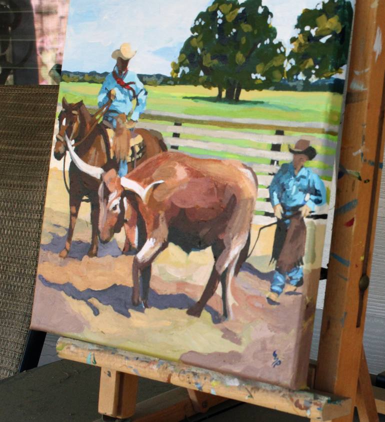 Original Contemporary Horse Painting by Melinda Patrick