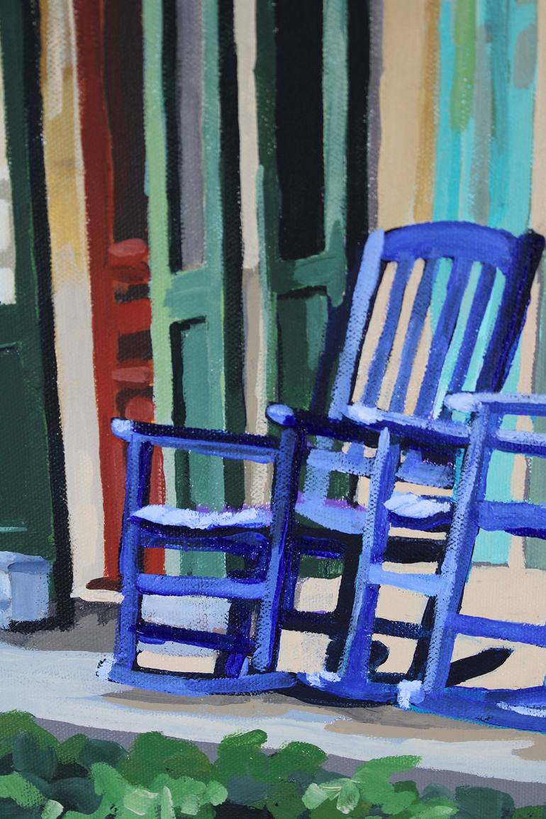 Original Impressionism Architecture Painting by Melinda Patrick